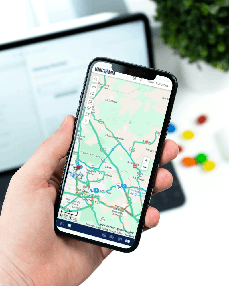 Evidencia de rastreo satelital